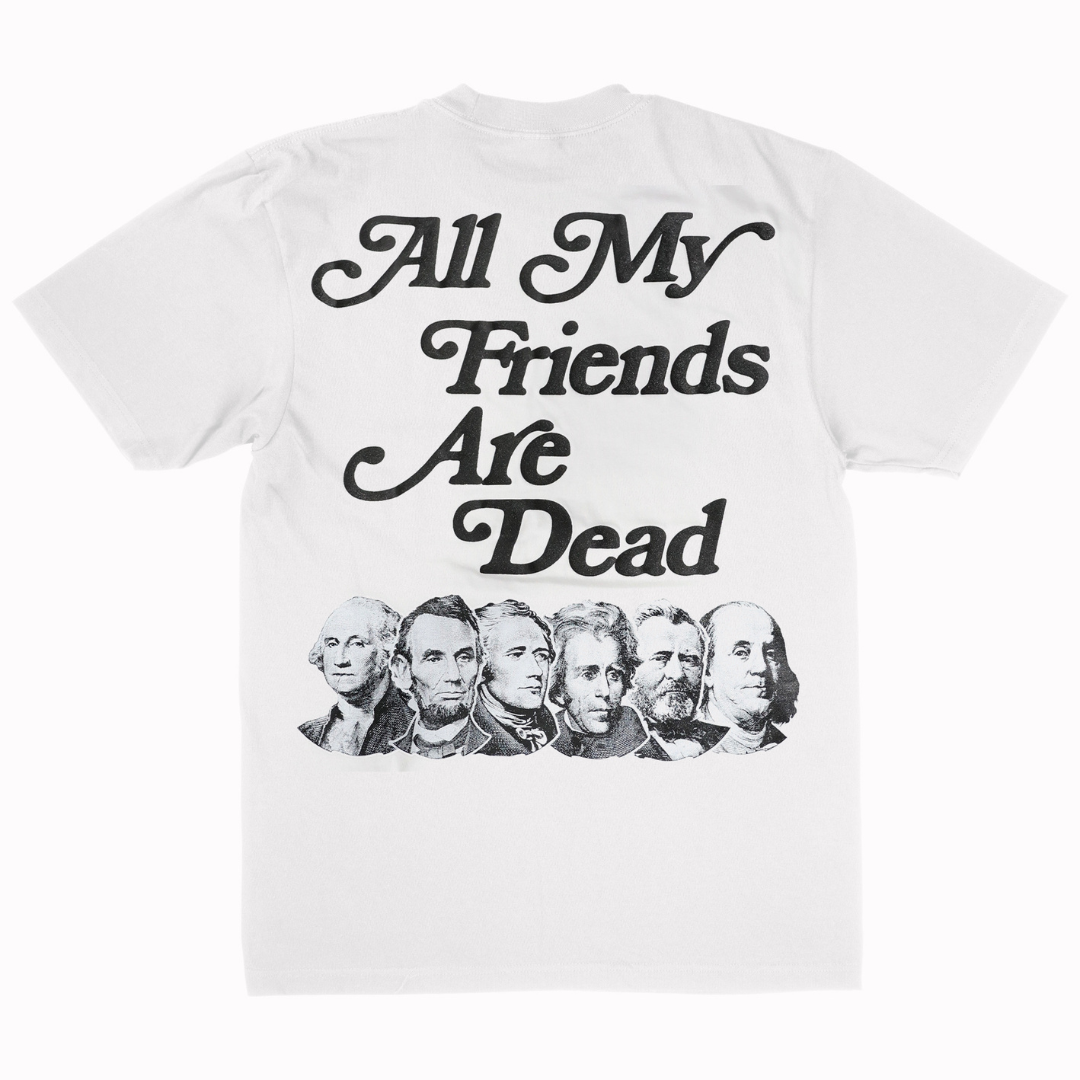 All Cash Friends Tee (White/Black)