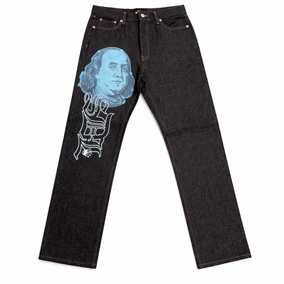 SDL Light Blue Face Denim Jeans (Charcoal)