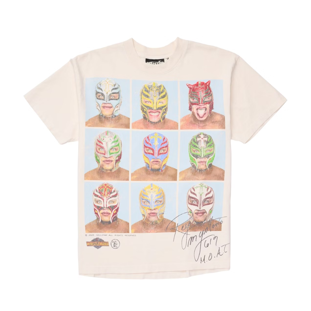 Hellstar Wrestlemania Rey Mysterio Tee (Cream White)