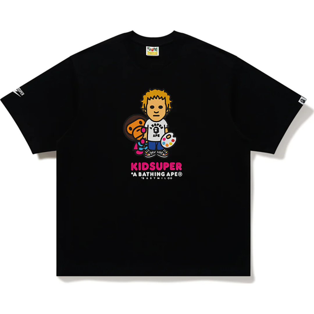 Bape x KidSuper Colm & Baby Milo Tee (Black)