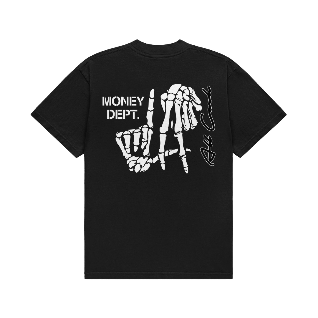 Money Dept x All Cash Skeleton Tee (Black)