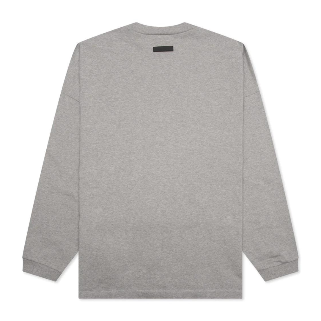 Fear of God Essentials Heavy Jersey L/S Tee (Dark Heather Oatmeal)