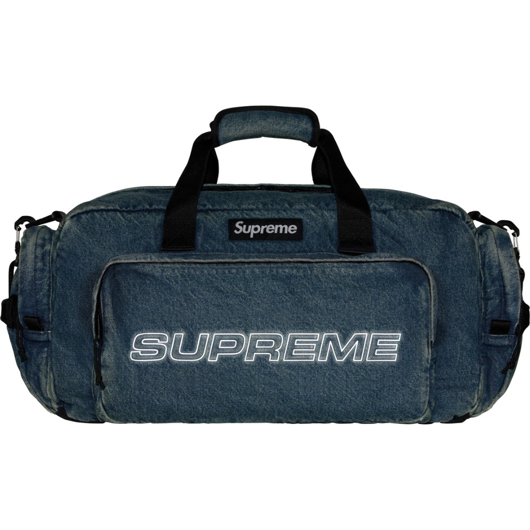 Supreme Denim Duffle Bag (Washed Indigo)