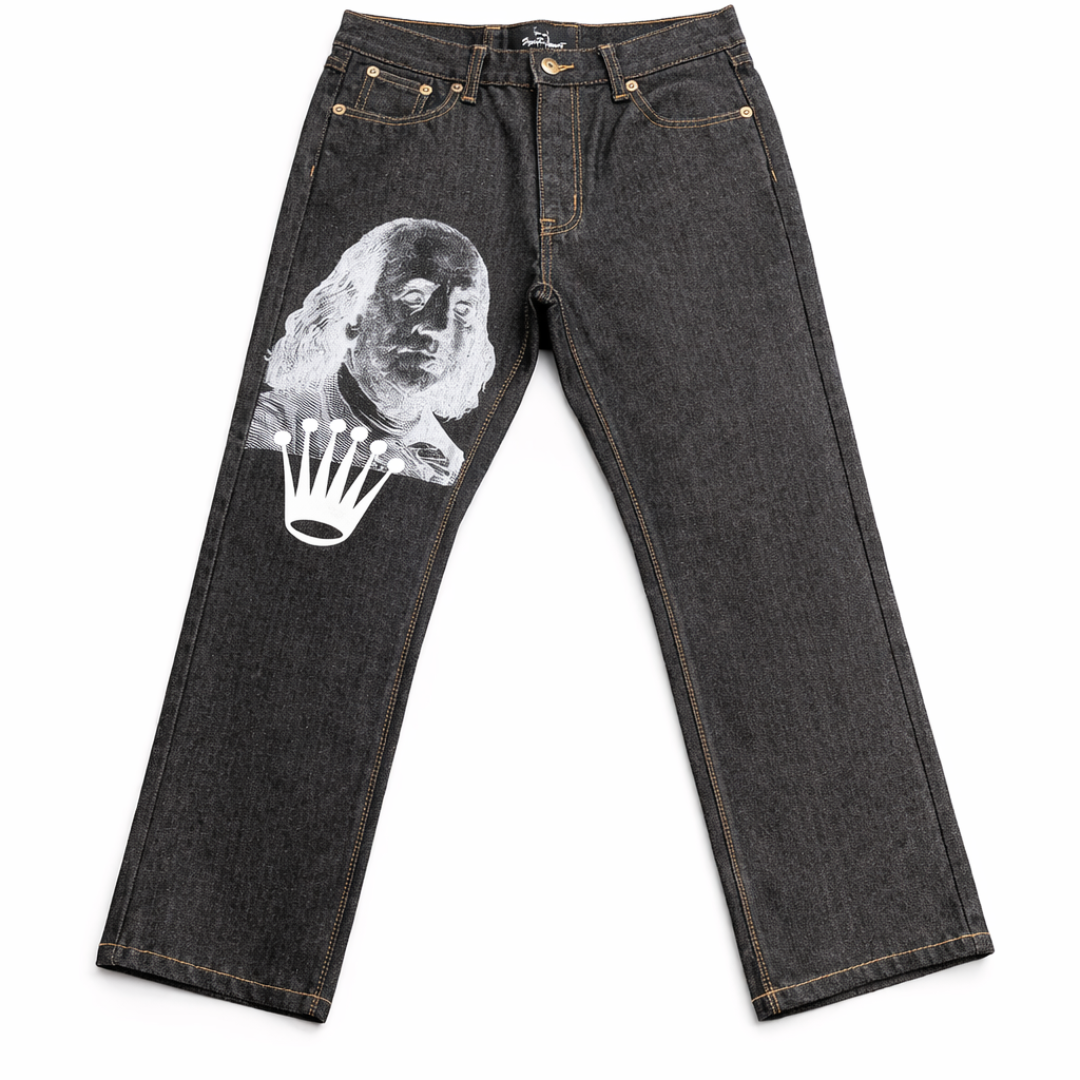 SDL Grey Face Crown Denim Jeans (Charcoal)