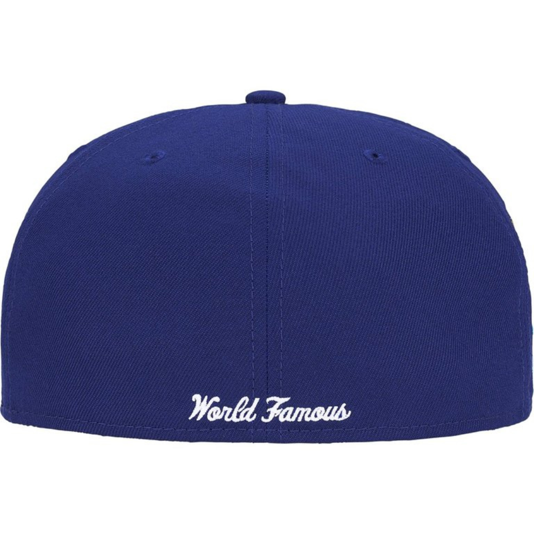 Supreme New Era Shop Box Logo Fitted Hat (Blue)