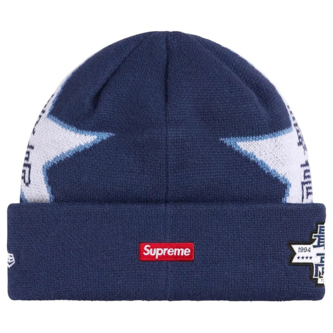 Supreme New Era Stars Beanie (Navy)