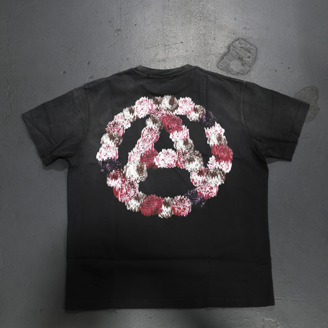 Revenge Kosuke Kawamura Flower Anarchy Treated Tee (Black)