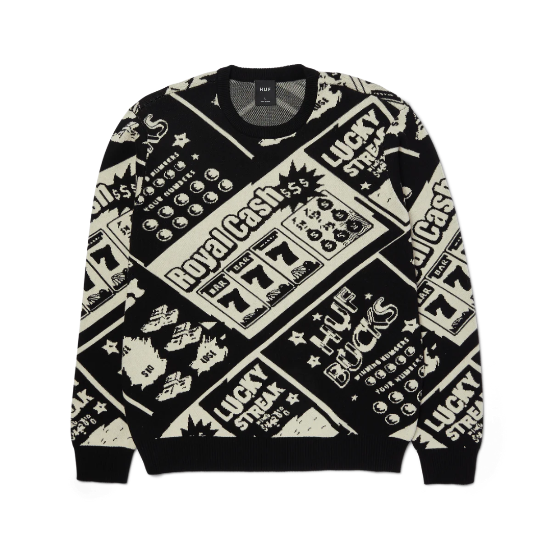 HUF Lucky Crewneck Sweater (Black)
