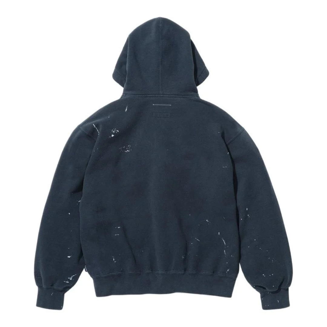 Supreme MM6 Maison Margiela Box Logo Zip Up Hoodie (Navy)