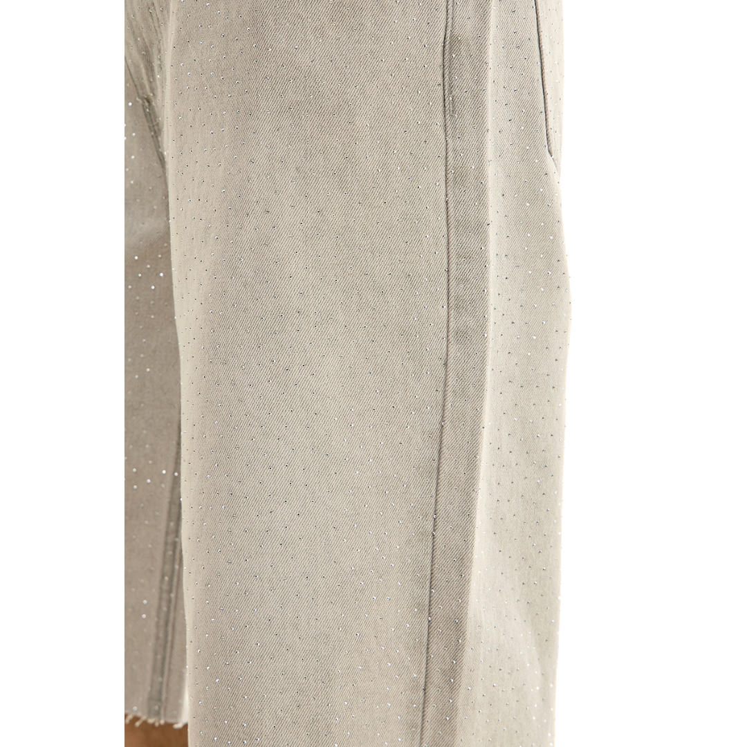 KDNK Rhinestone Shorts (Grey)