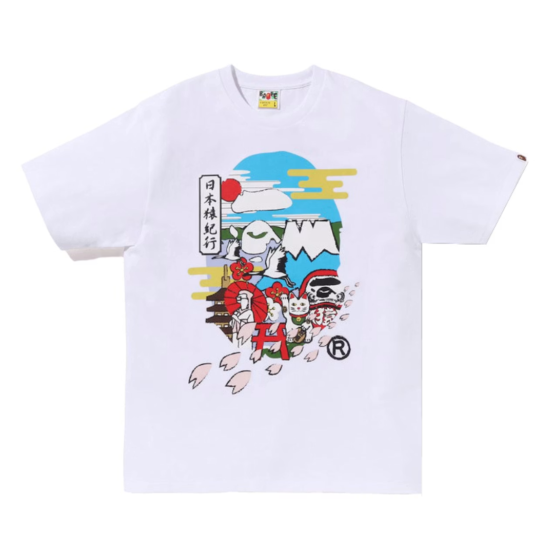 Bape Japan Ape Head Culture Tee (White)