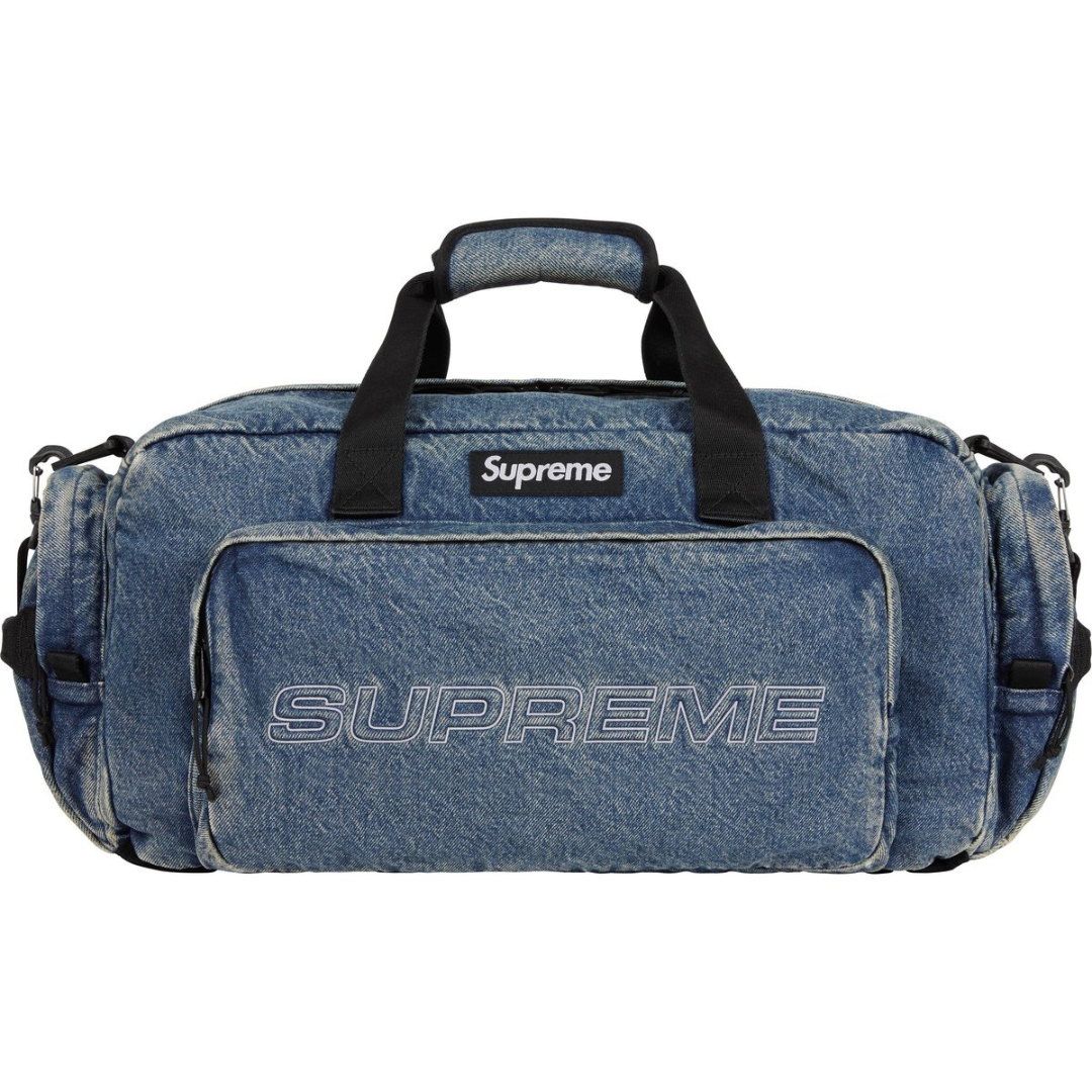 Supreme Denim Duffle Bag (Washed Indigo)