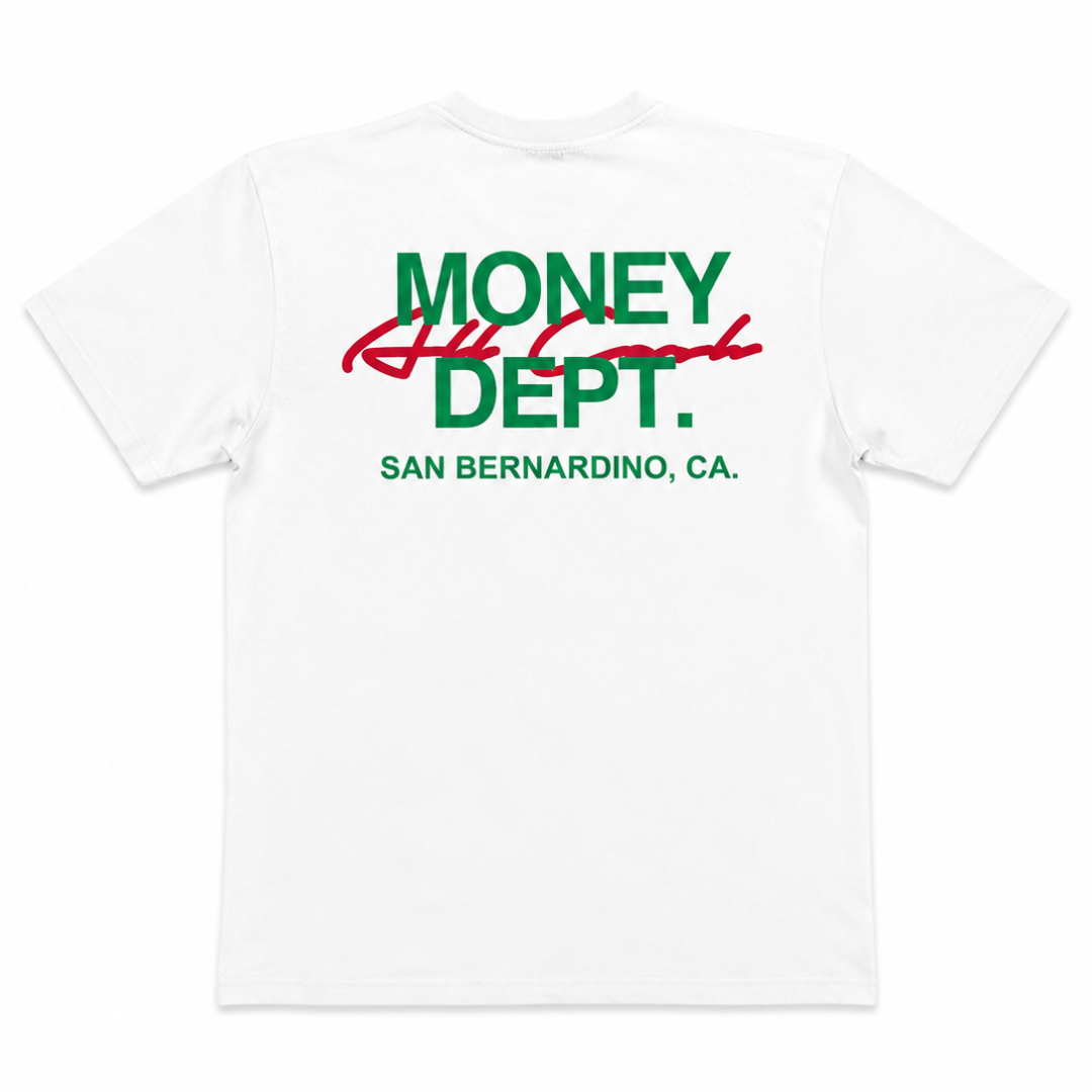 Money Dept x All Cash Mexico San Bernardino Tee (White)