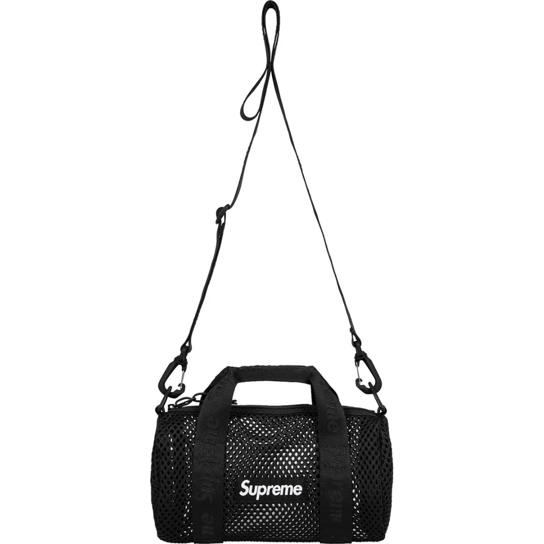 Supreme Mesh Mini Duffle Bag (SS25) (Black)