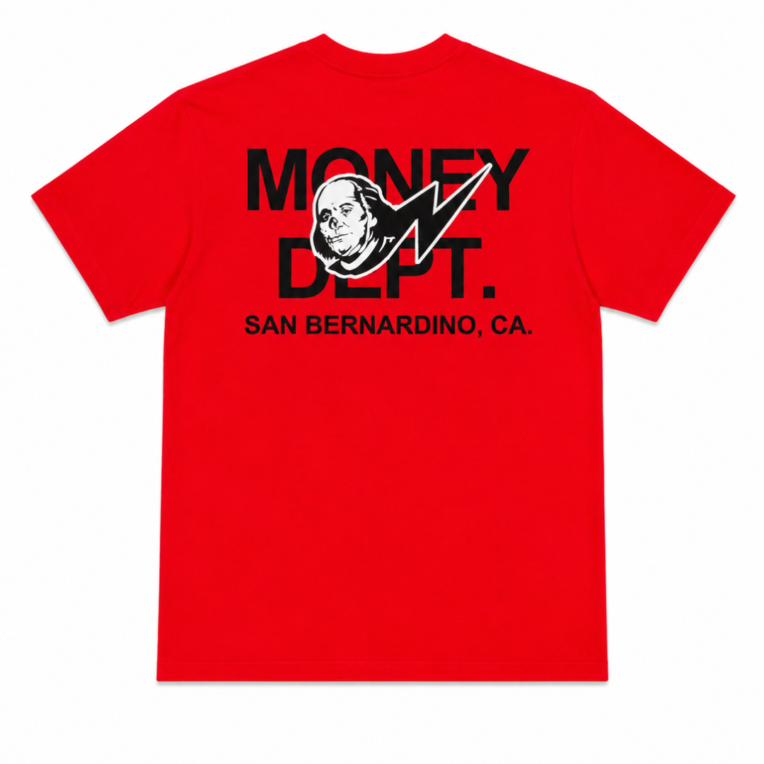 All Cash x Money Dept San Bernardino Tee (Red)