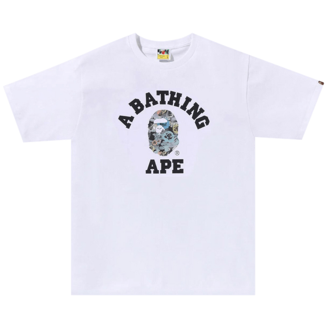 Bape Floral College Tee (White)