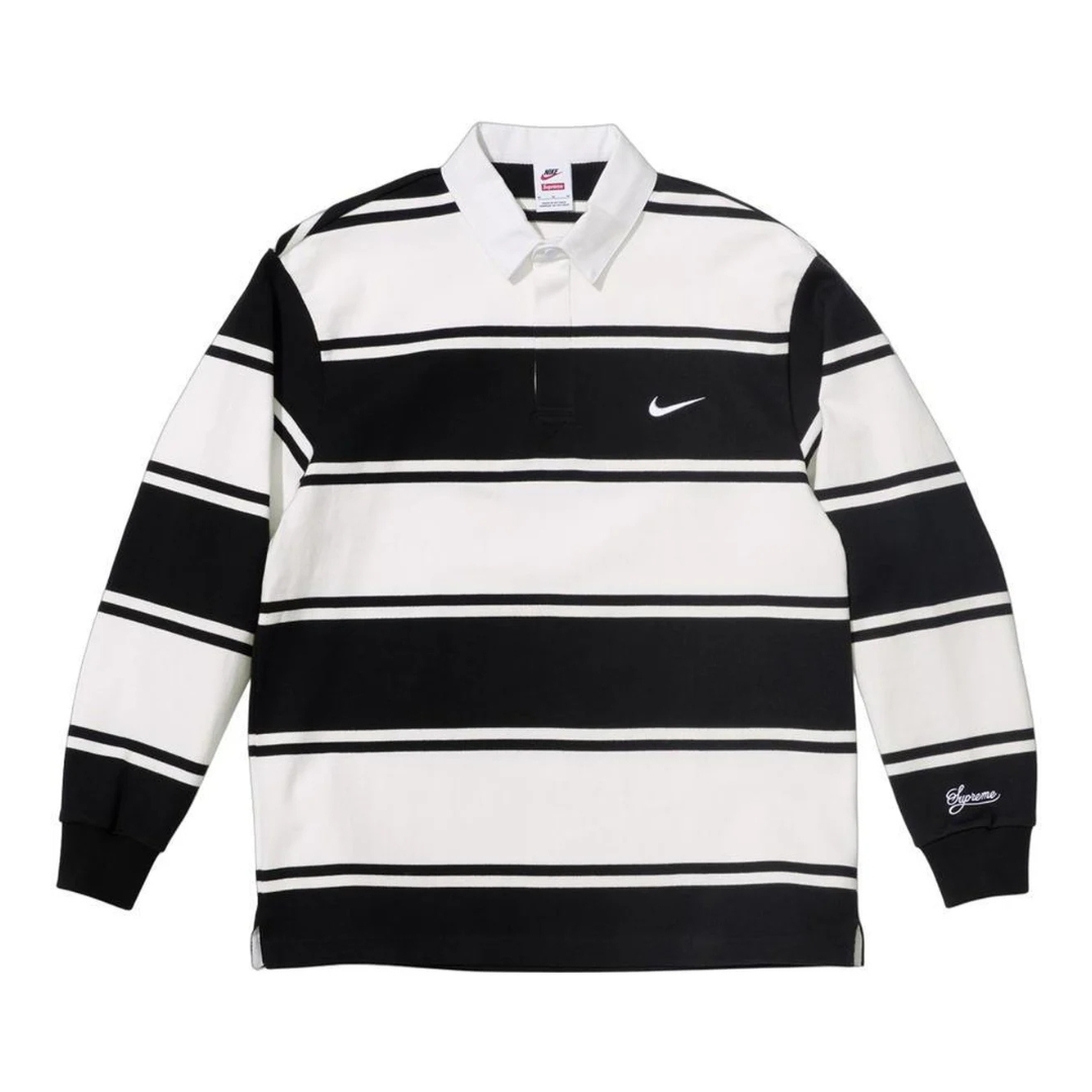 Supreme Nike Stripe Rugby (Black)