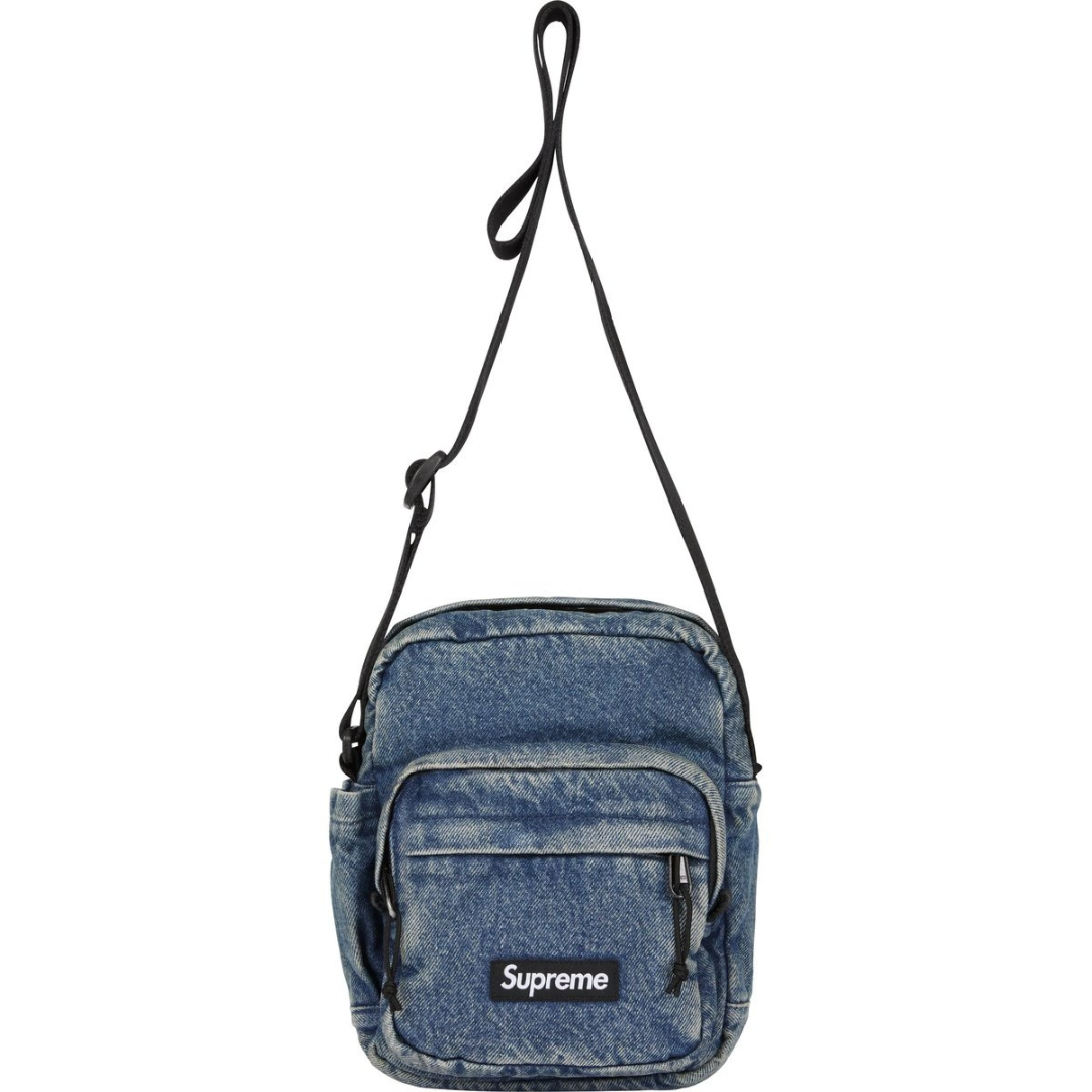 Supreme Denim Shoulder Bag (Washed Indigo)
