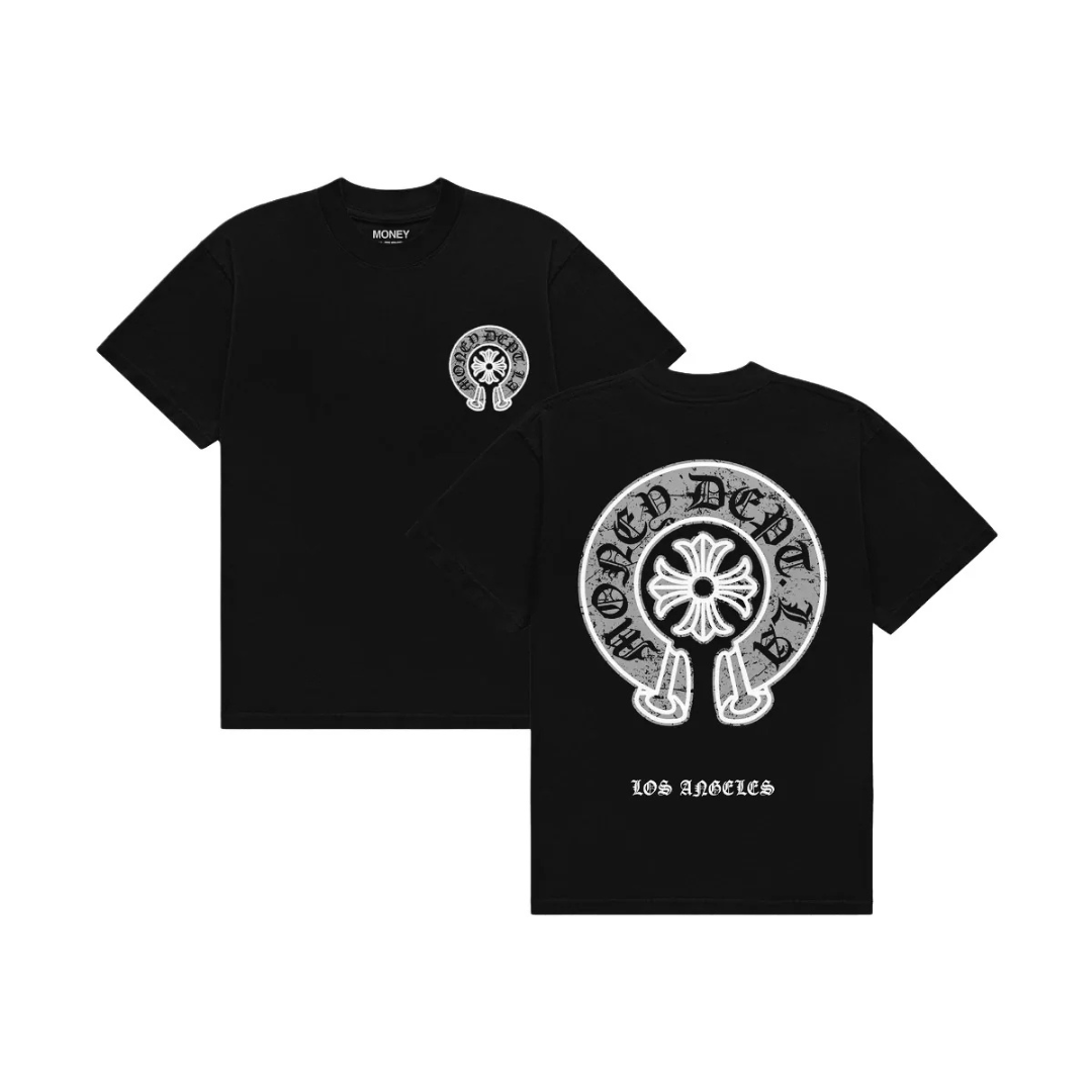 Money Dept Old English Tee (Black/Grey)