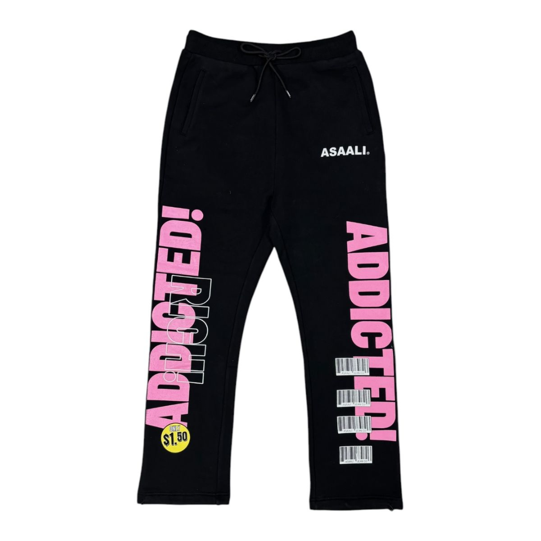 Asaali FNF Lindsey Sweatpants (Black/Pink)