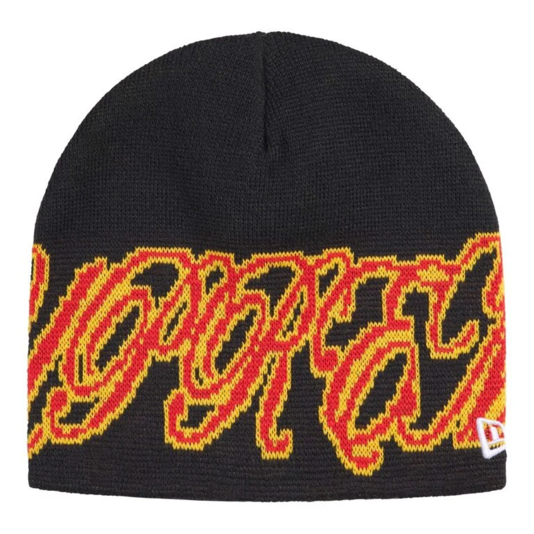 Supreme New Era Cursive Beanie (Navy)
