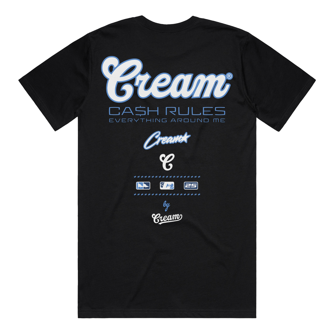 Cream Logo Tee (Black)