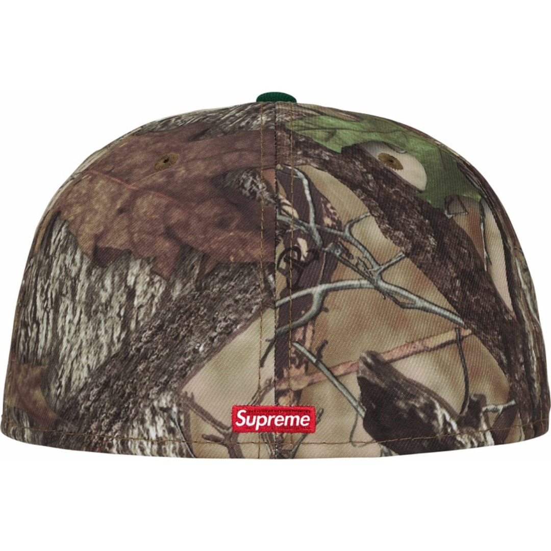 Supreme New Era Reaper S Logo 59Fifty Fitted Hat (Woodland Camo)
