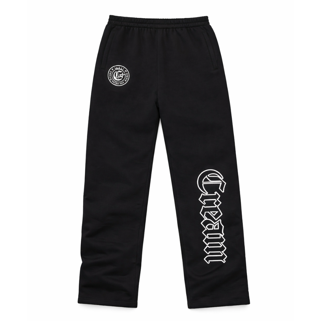 Cream Rules The World Sweatpants (Black)