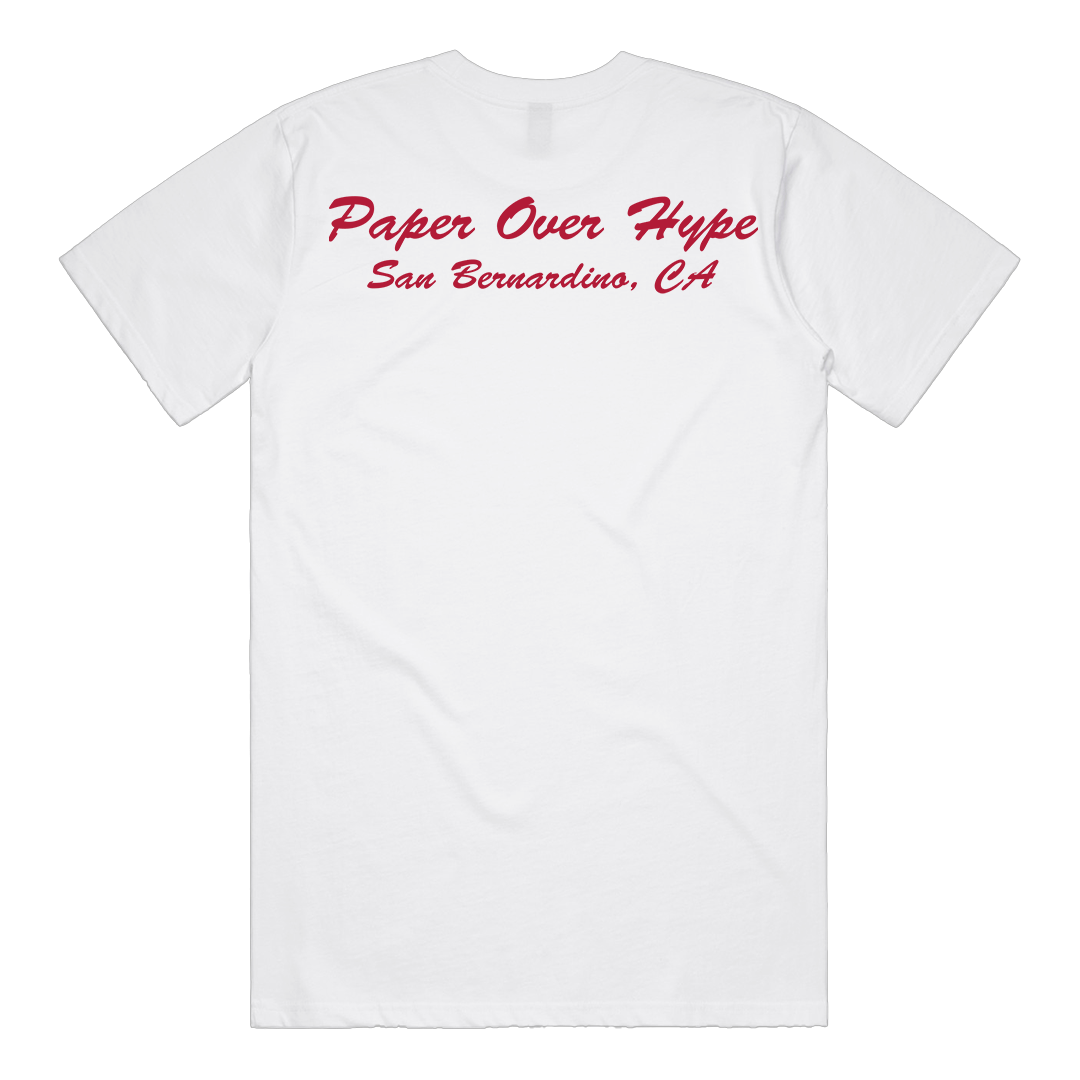 Cream Paper Over Hype Tee (White)