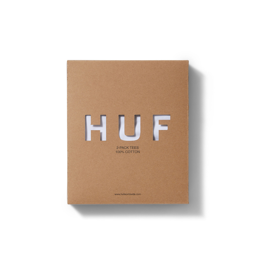 HUF Set 2 Pack Tees (White)