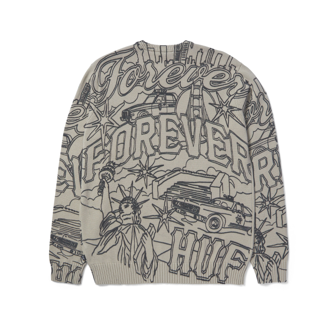 HUF Forever Crewneck Sweater (Putty)