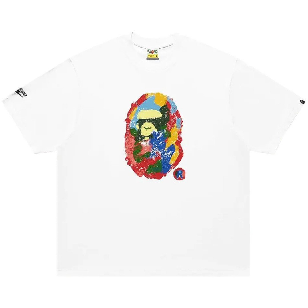 Bape x KidSuper Painting Ape Head Tee (White)