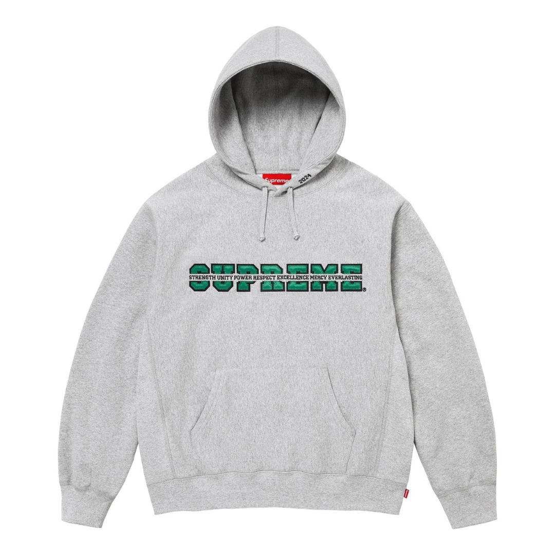Supreme Collegiate Acronym Hoodie (Grey)
