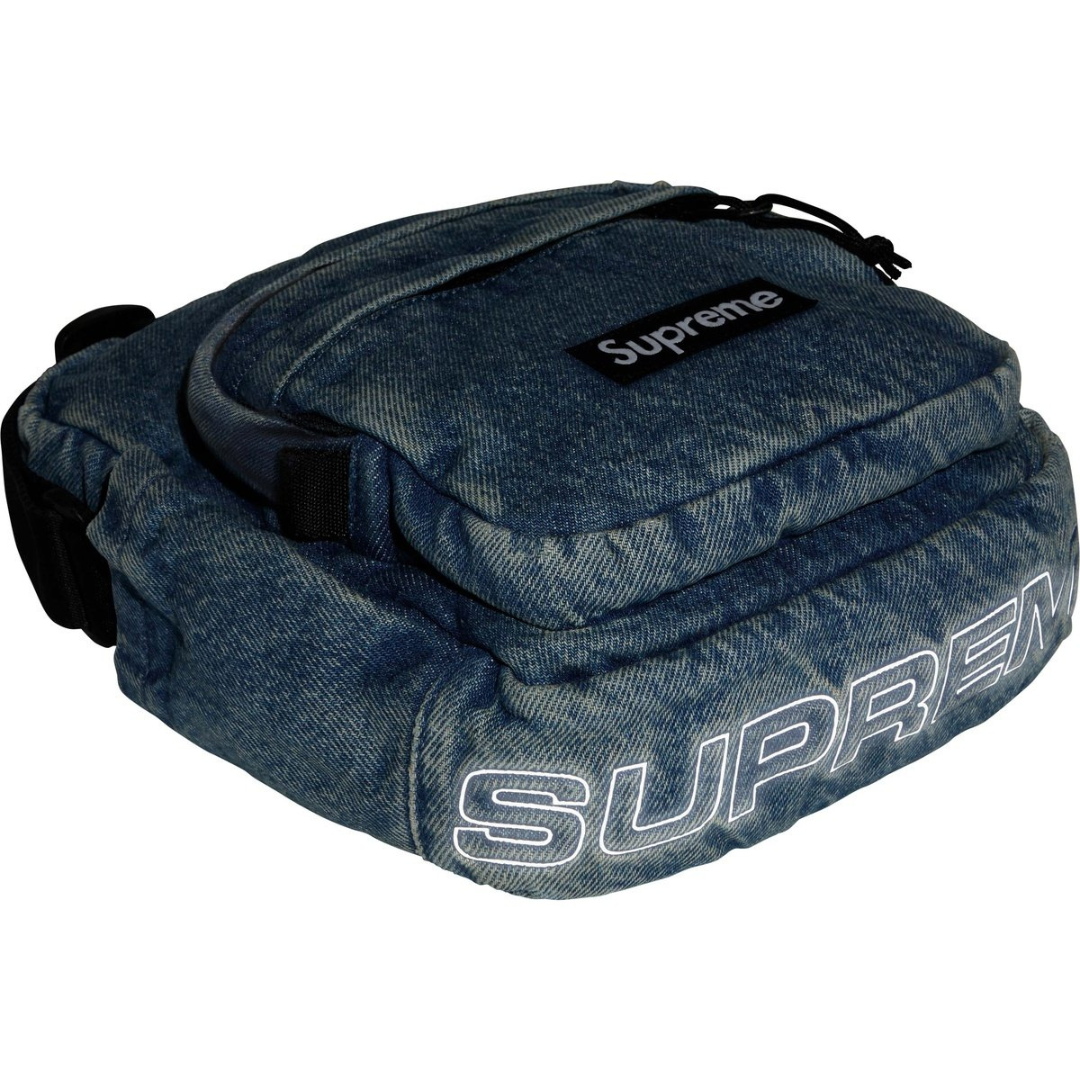 Supreme Denim Shoulder Bag (Washed Indigo)