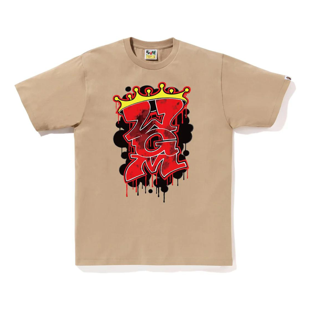 Bape WGM Graffiti Tee (Beige)