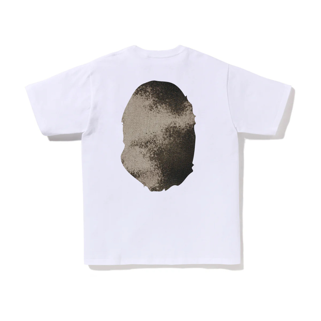 Bape High Tone Bleach Big Ape Head Tee (White)