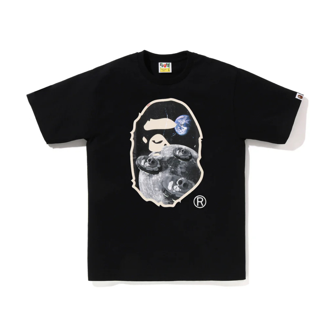 Bape Moon Ape Head Tee (Black)