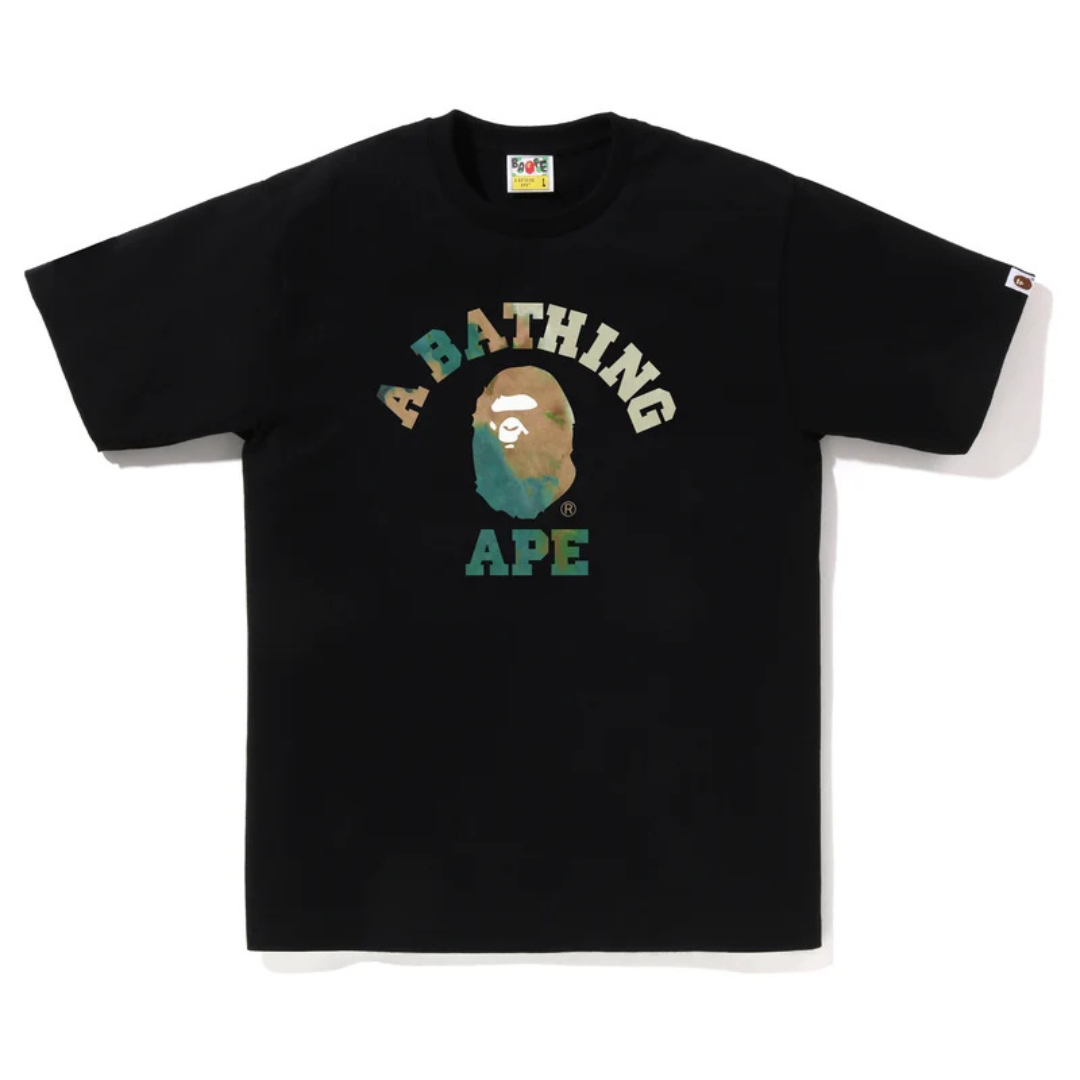 Bape Tie Dye College Tee (Black)
