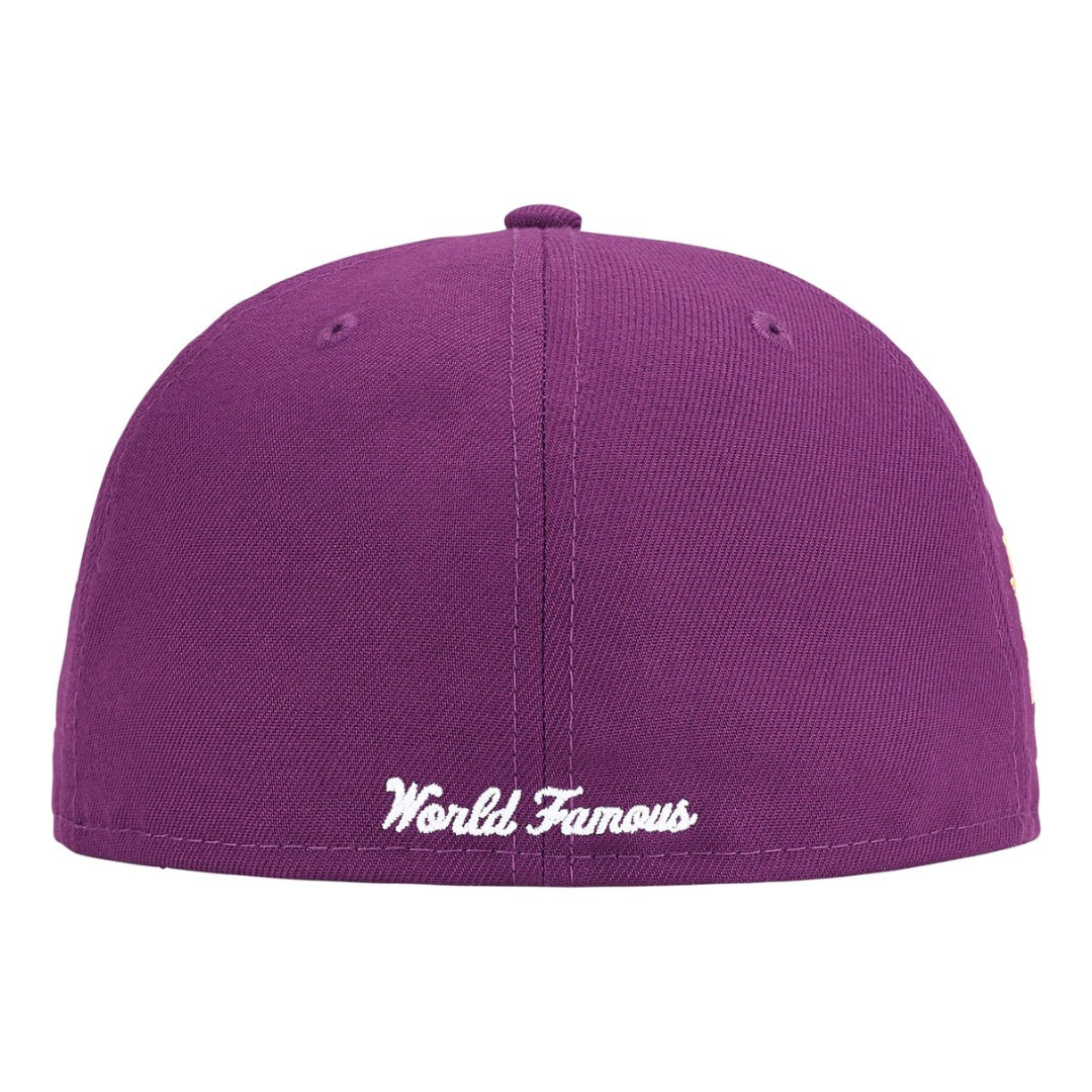 Supreme Championship Box Logo New Era Fitted Hat (Purple)