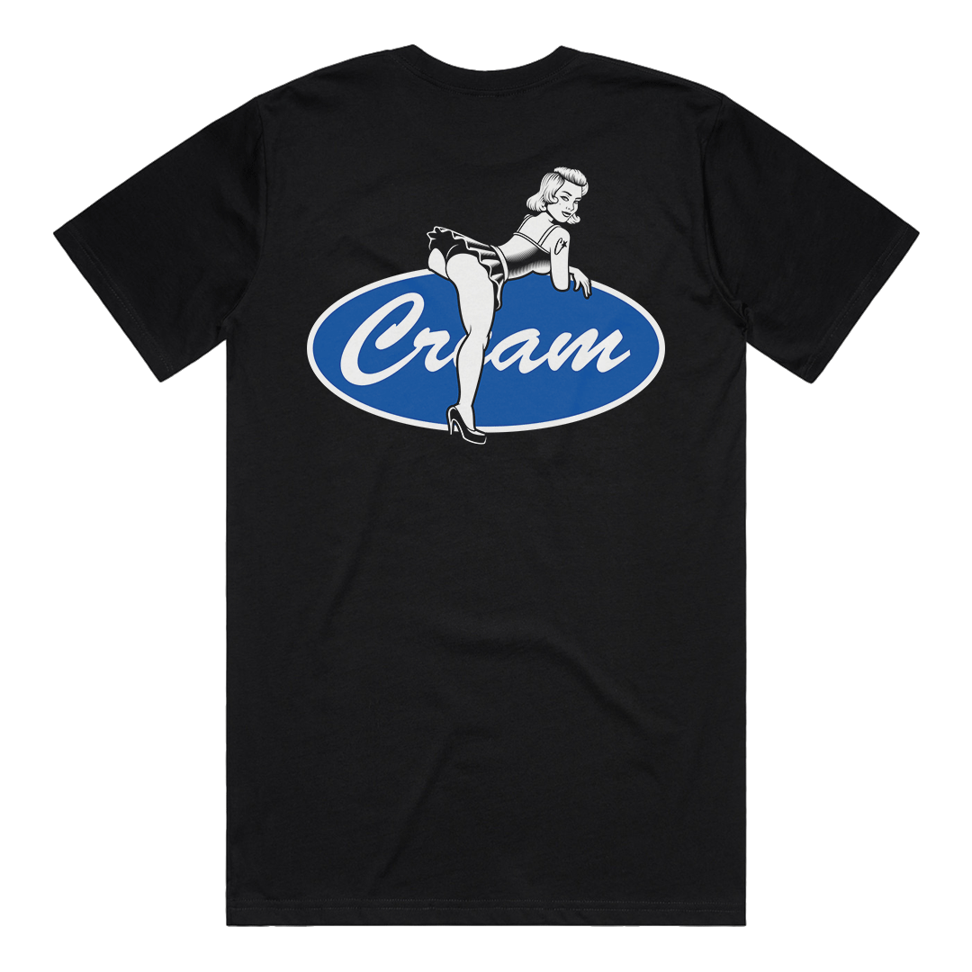 Cream Girl Tee (Black)