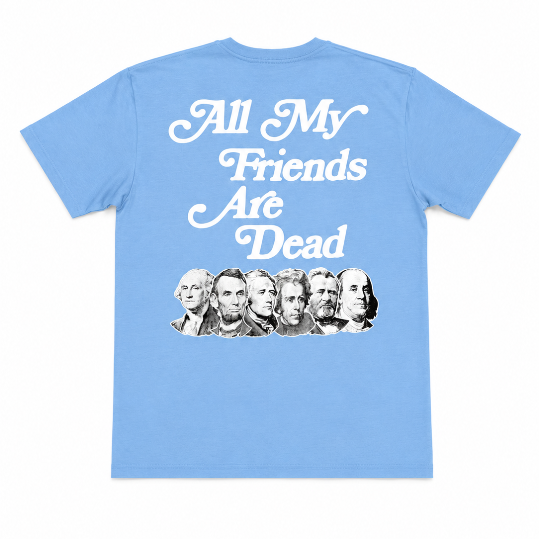 All Cash Friends Puff Print Tee (University Blue)