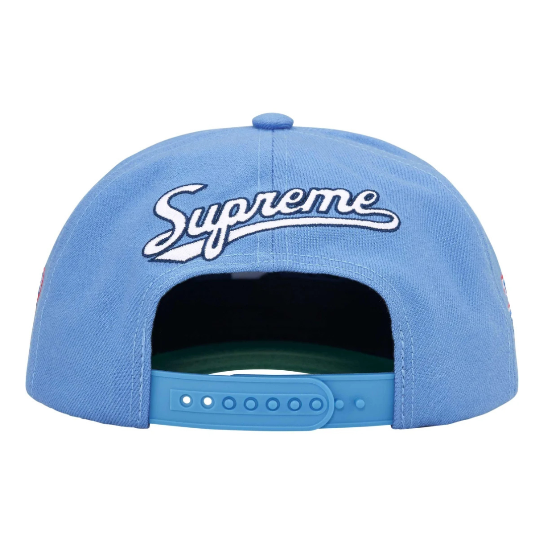 Supreme World Famous S Logo 6-Panel (Light Blue)