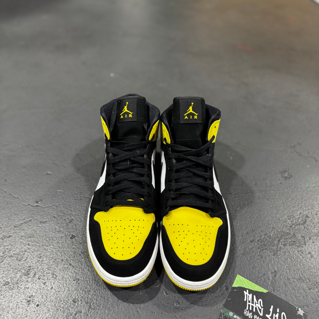 Air Jordan 1 Mid Yellow Toe Black (Used)