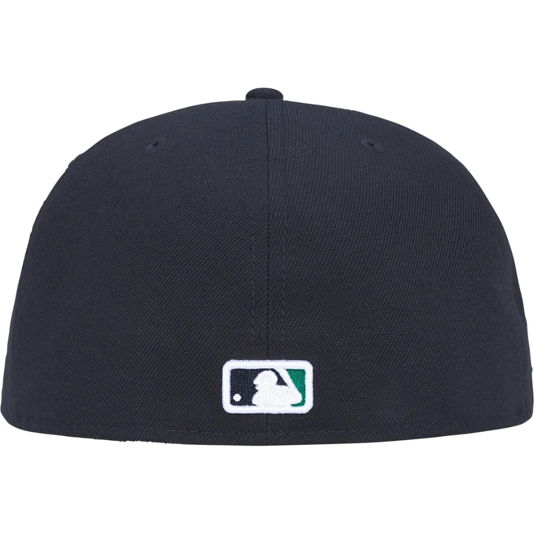 Supreme x New Era MLB Teams Box Logo Fitted Hat (Navy)(Seattle Mariners)