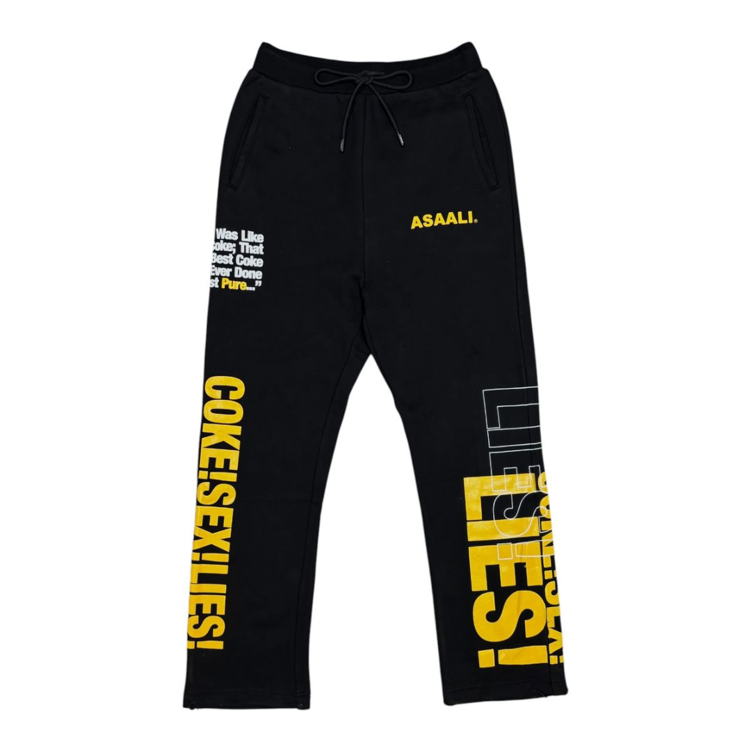 Asaali FNF Paris Sweatpants (Black/Yellow)
