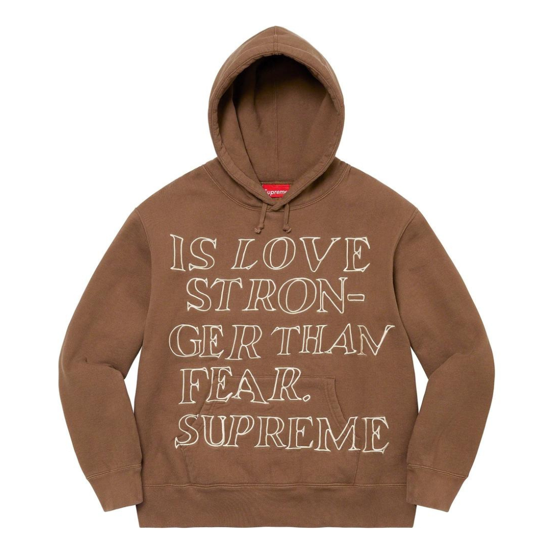 Supreme x CPFM Stronger Than Fear Hoodie (Brown)