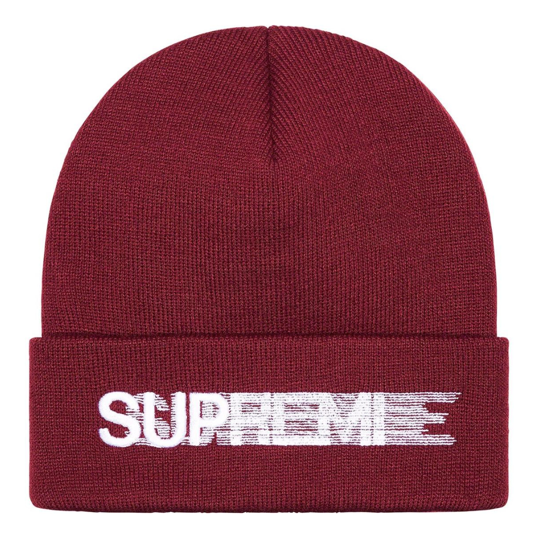 Supreme Motion Logo Beanie (SS23)(Burgundy)