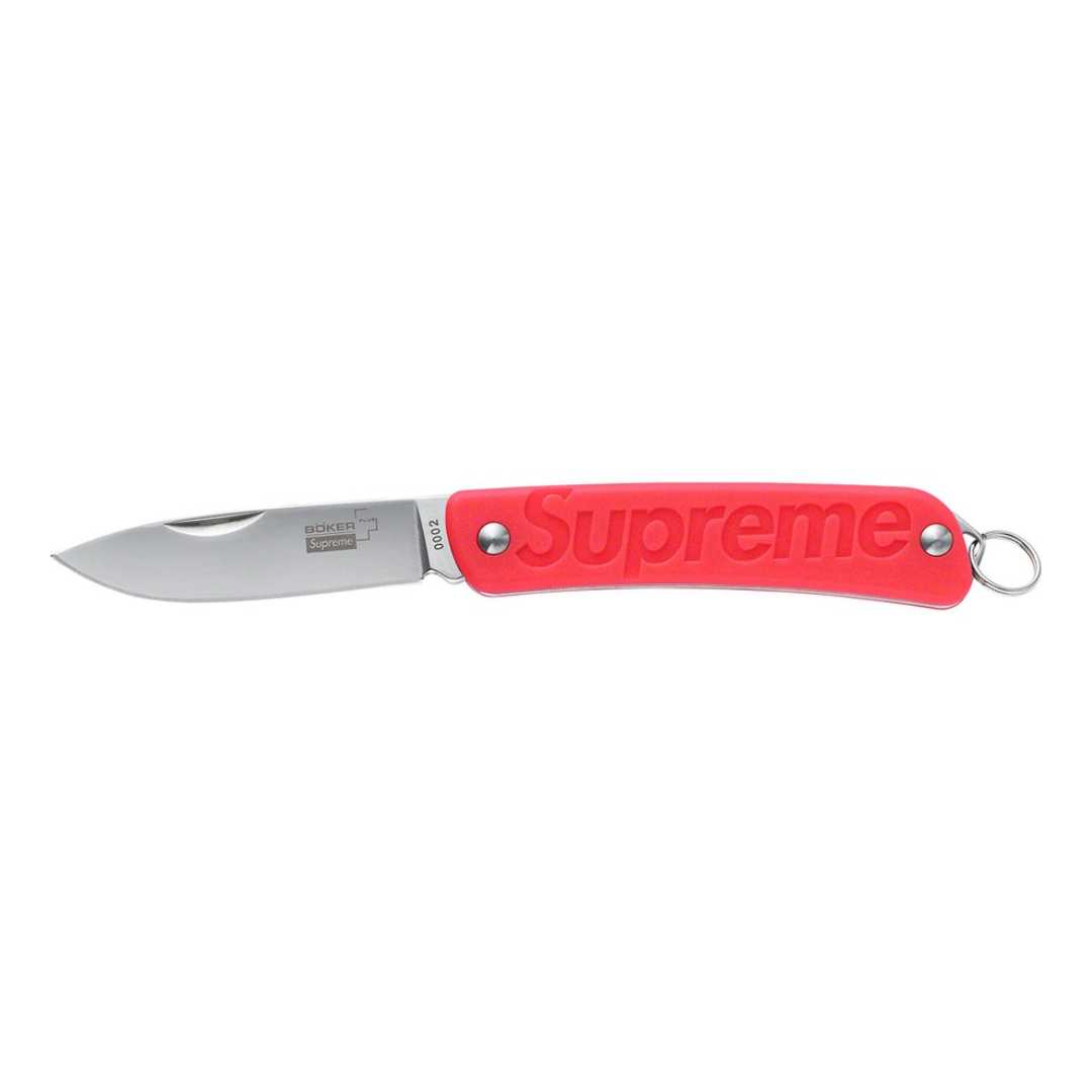 Supreme/Boker Glow-in-the-Dark Keychain Knife (Red)