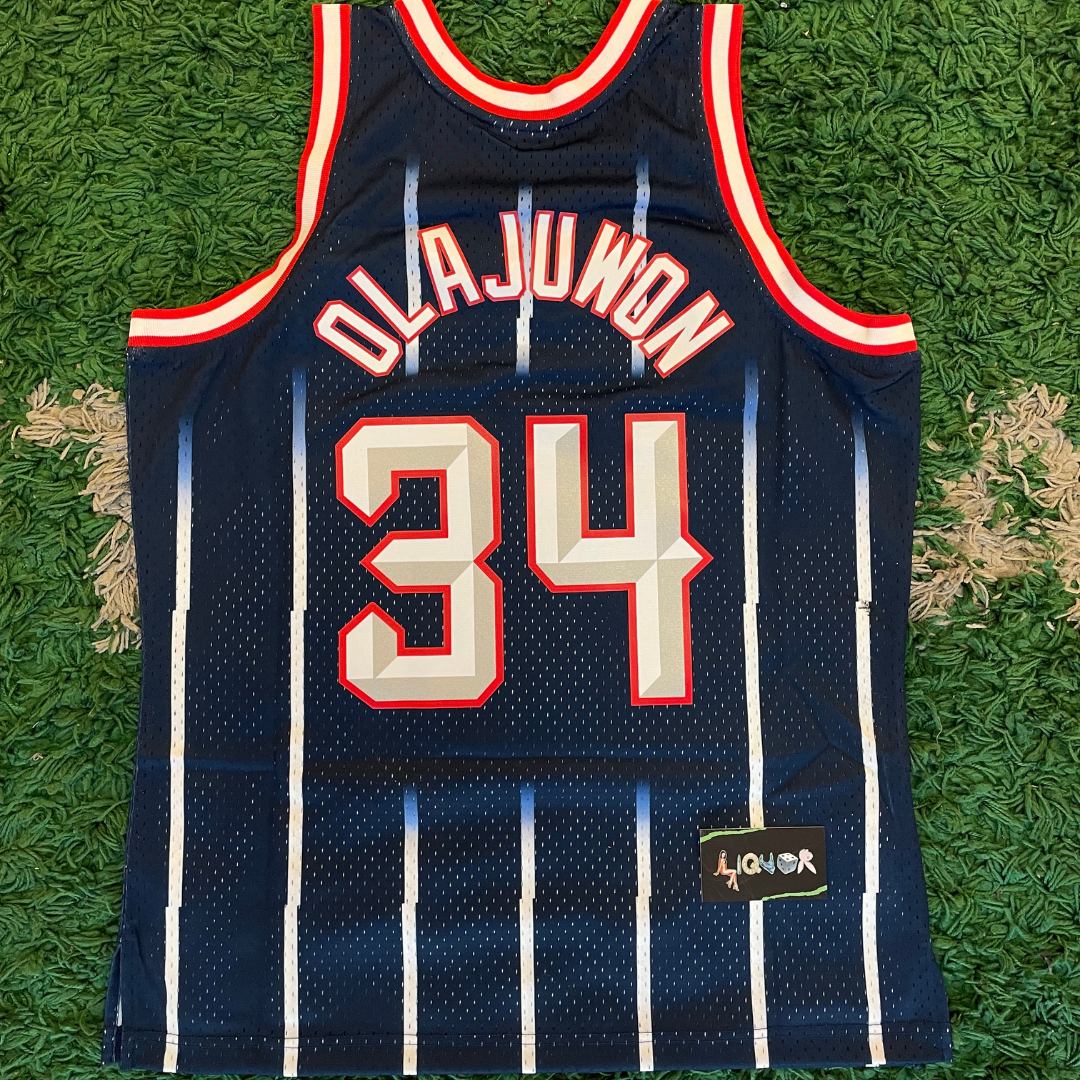 NBA Swingman Road Jersey Rockets Hakeem Olajuwon