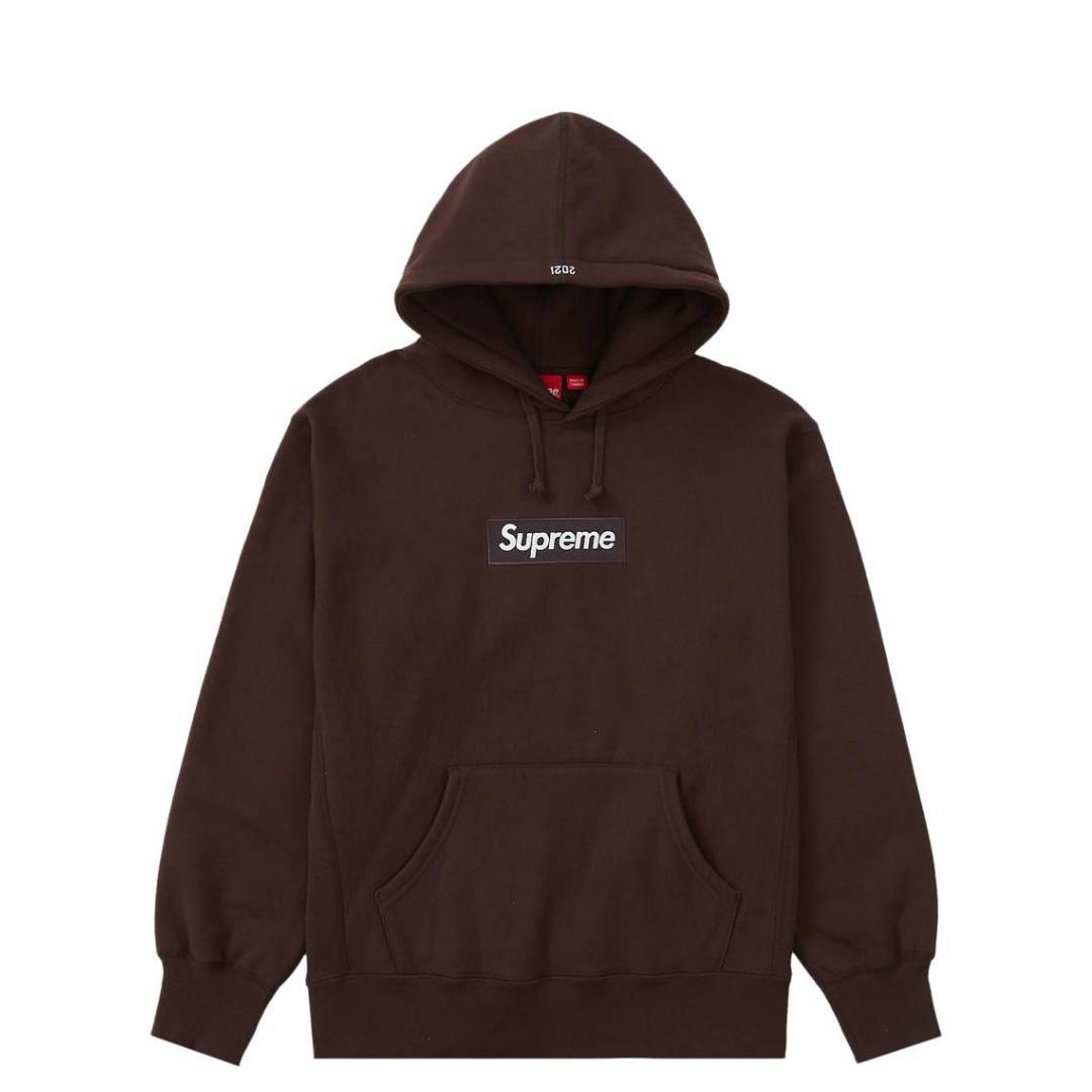 Supreme Box Logo Hoodie (FW21)(Brown) (Slight Color Defect)